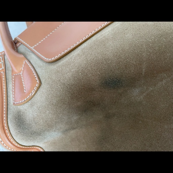 Tod’s Vintage Tan leather suede handbag - Picture 6 of 16